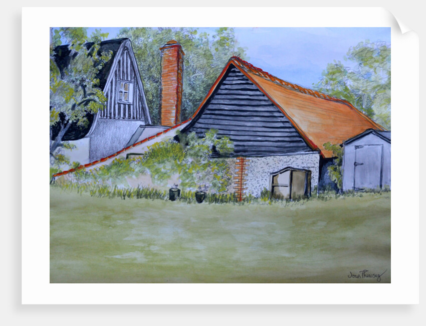 View across the Neighbour's Garden, 2016 by Joan Thewsey