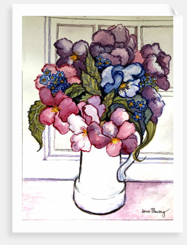 Pansies and Forget-me-nots by Joan Thewsey