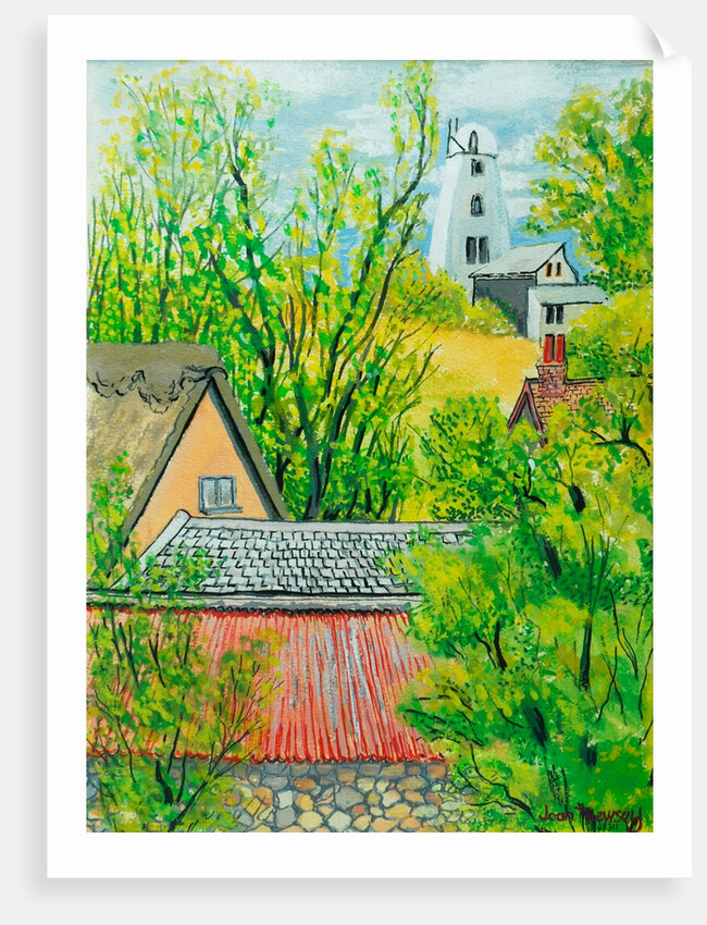 View from Cynthia's Window, Dalham, Suffolk by Joan Thewsey
