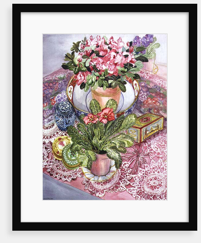 Primrose and Azalea by Joan Thewsey