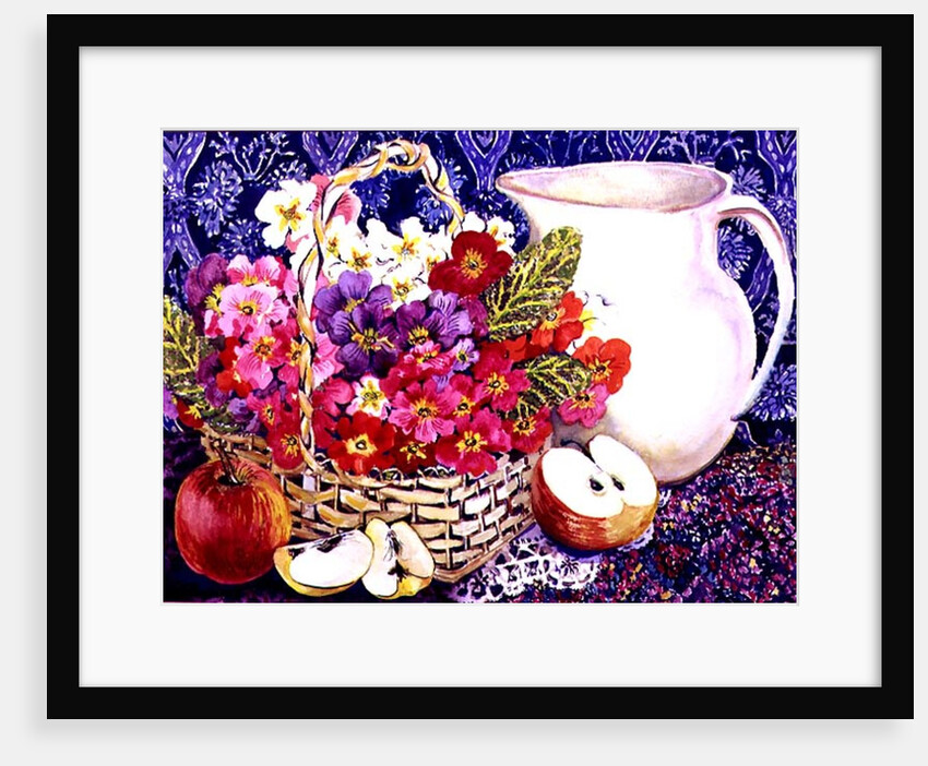 Primulas and Apples by Joan Thewsey