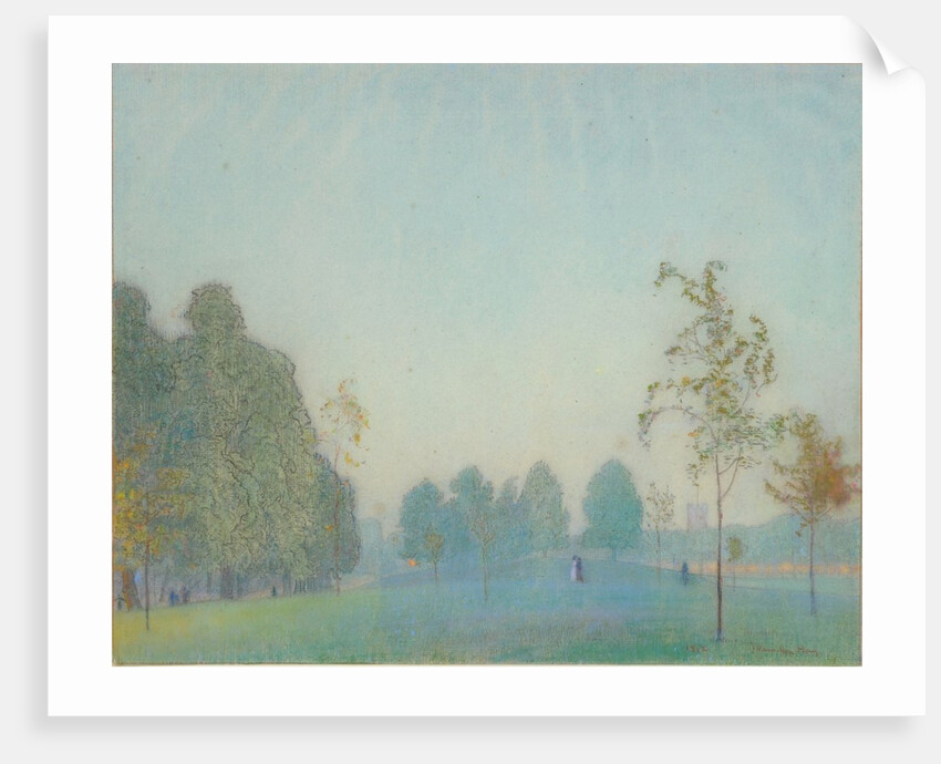 Park Scene and Tower, 1912 by James Hamilton Hay