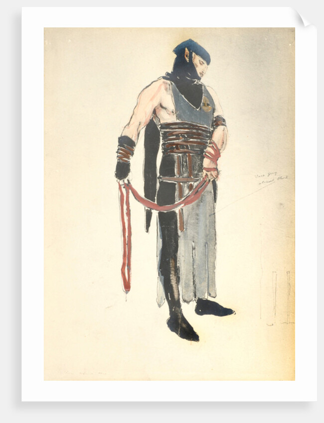 Costume Design for the Queen's Servant in 'Le Mort de Tintagiles', 1912 by Charles Ricketts