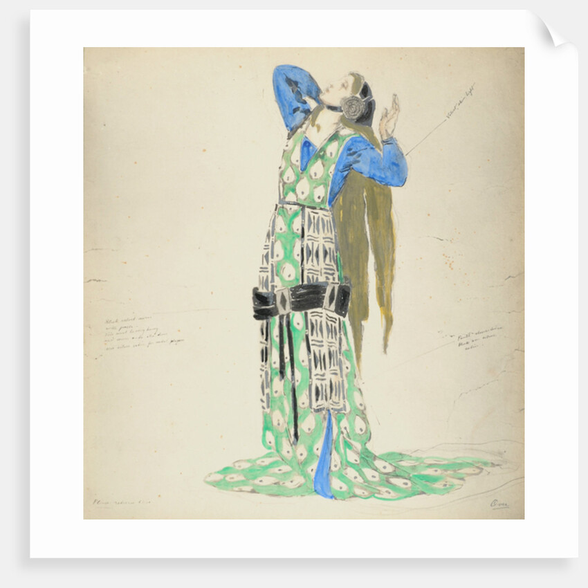 Costume Design for Bellengere in 'Le Mort de Tintagiles', 1912 by Charles Ricketts