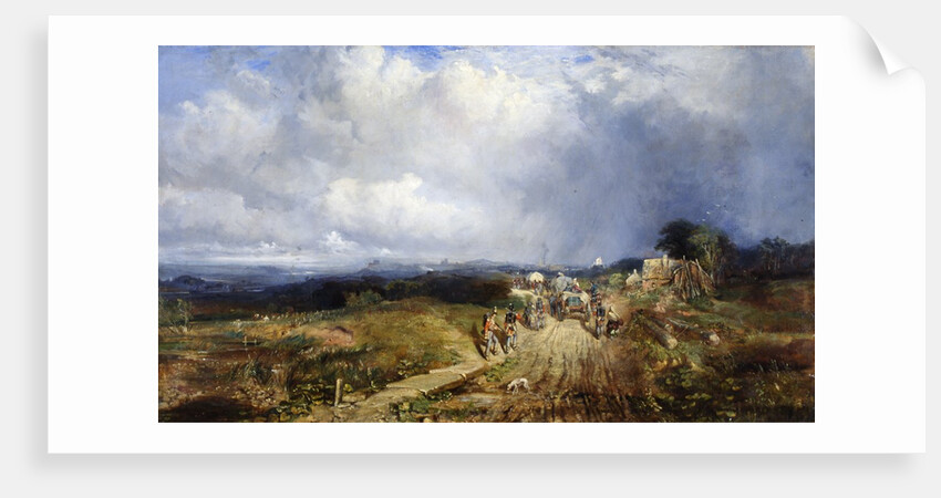 Baggage Wagons Approaching Carlisle, 1849 by Samuel Bough