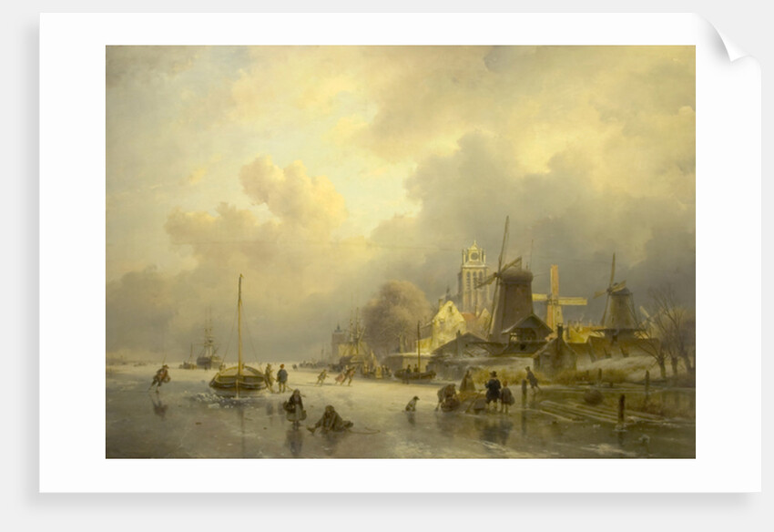 A View of Dortrecht, The Sawmill, 1843 by Andreas Schelfhout