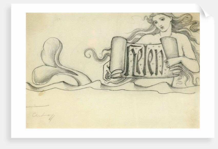 Study for Helen, c.1880 by Edward Coley Burne-Jones