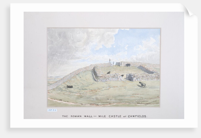 The Roman Wall - Mile Castle at Cawfields, 1880-89 by David Mossman