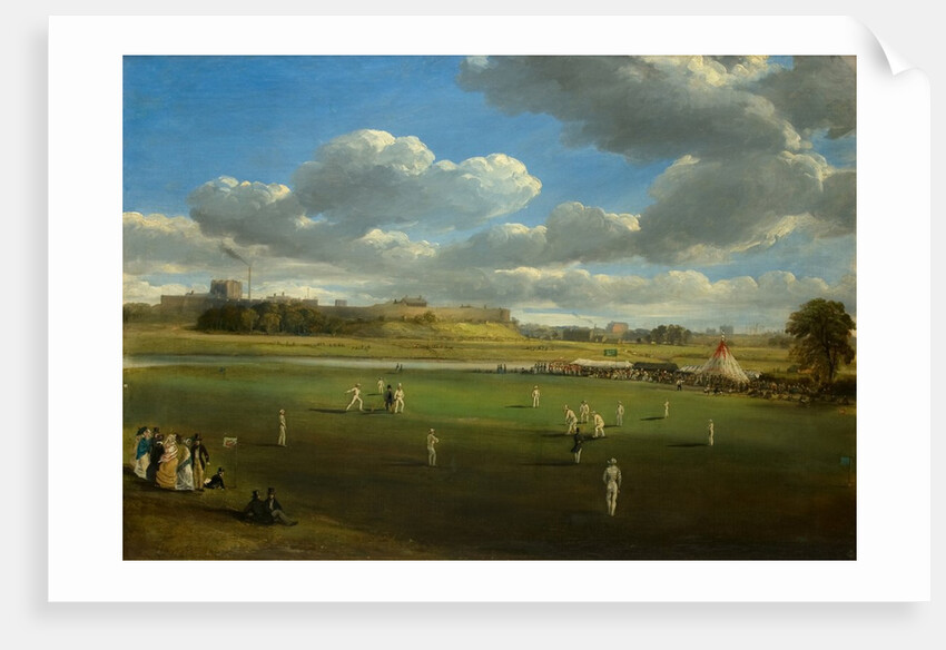 Cricket Match at Edenside, Carlisle, c.1844 by Samuel Bough