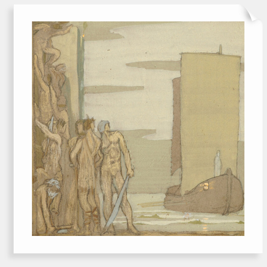 The Landing of St Patrick in Ireland, c.1912 by Frederick Cayley Robinson