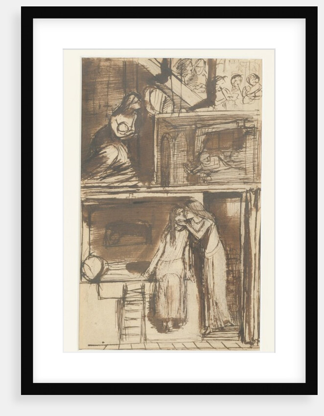 Fair Annie - Illustration to a Ballad, c.1854 by Dante Gabriel Charles Rossetti