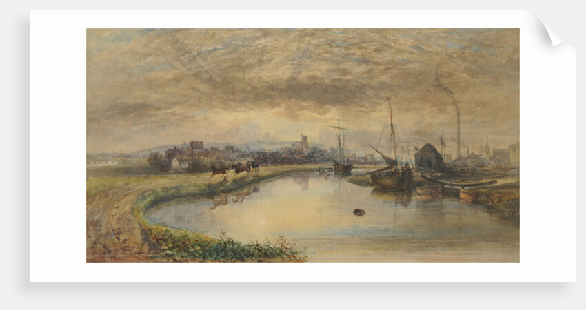 Early Morning - Carlisle from the Canal, 1842-66 by William Henry Nutter