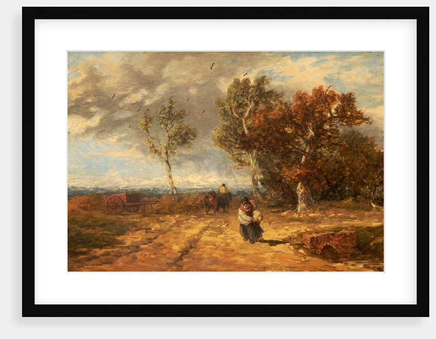 A Road by a Common: Windy Day, c.1840-59 by David Cox