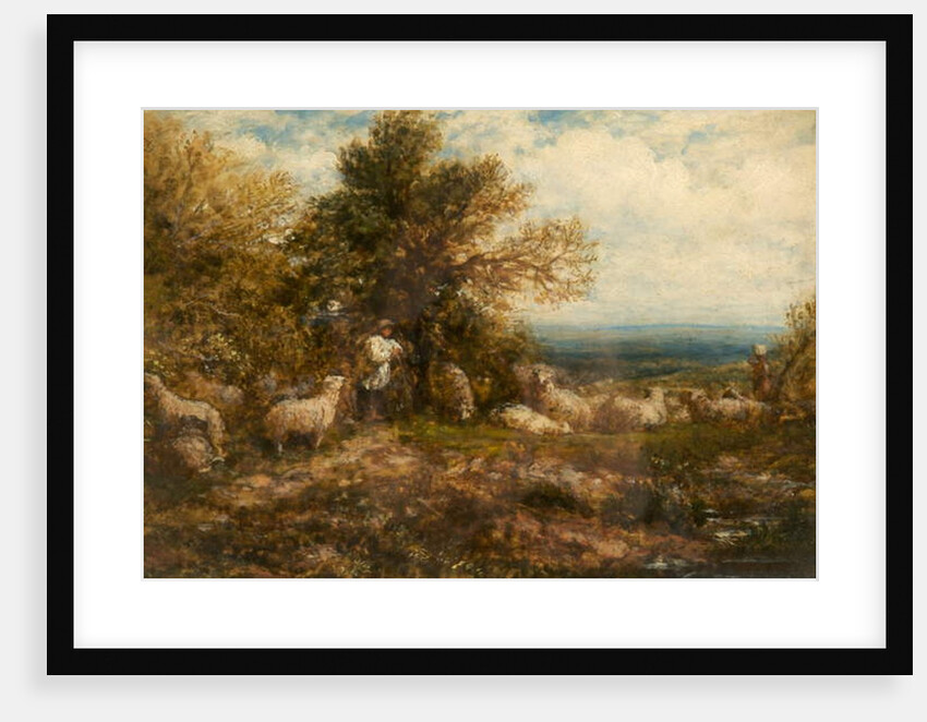 Sheep at Rest; Minding the Flock, c.1840-80 by John Linnell