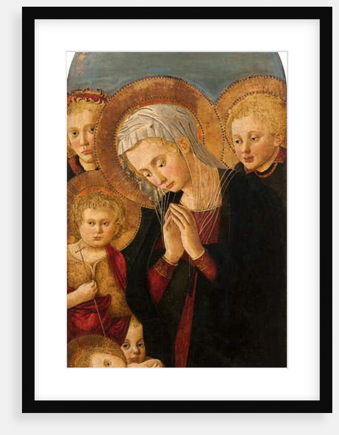 Madonna Adoring the Christ Child, with St John the Baptist and Angels, c.1480-1500 by Pseudo Pier Francesco Fiorentino