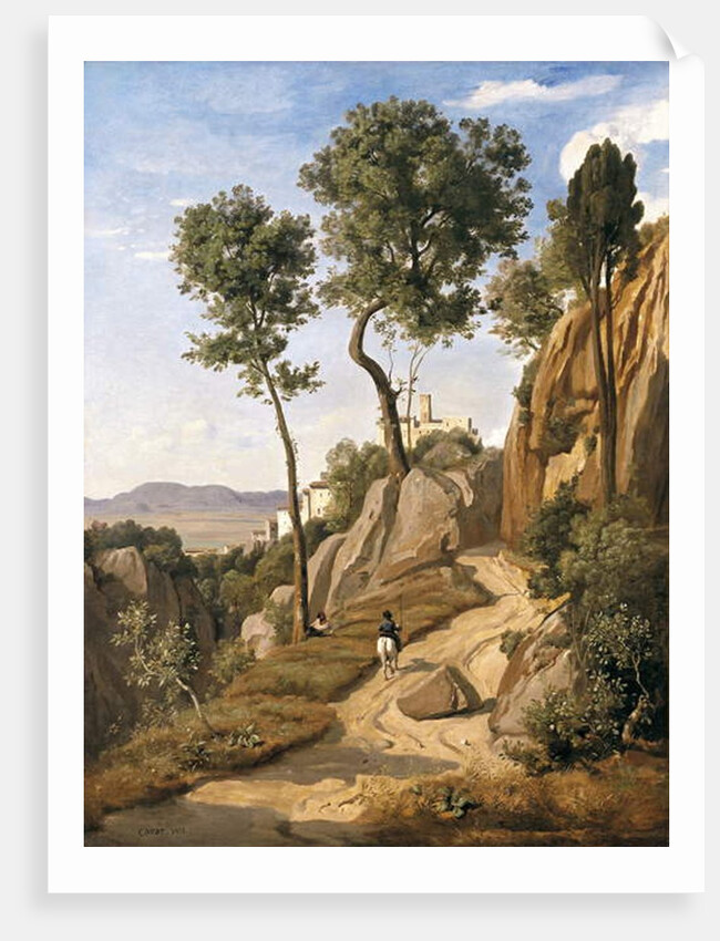View of Volterra, 1838 by Jean Baptiste Camille Corot