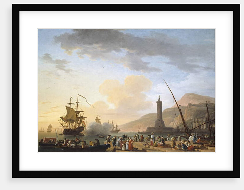 A Seaport at Sunset, 1749 by Claude Joseph Vernet