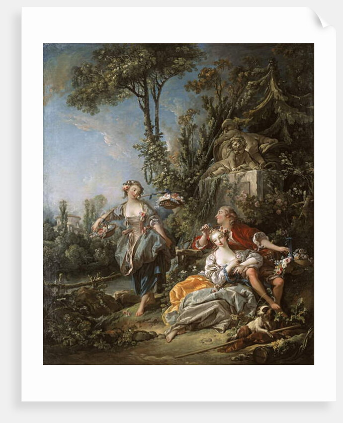 Lovers in a Park, 1758 by Francois Boucher