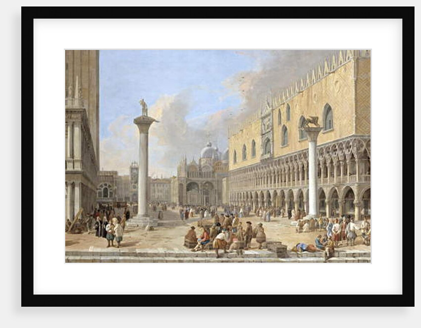 The Piazzetta at Venice by Luca Carlevaris