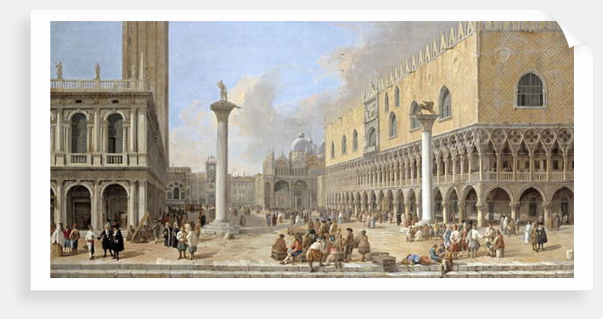 The Piazzetta at Venice by Luca Carlevaris