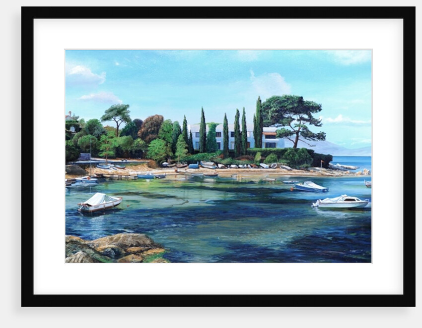 Villa and Boats, South of France by Trevor Neal