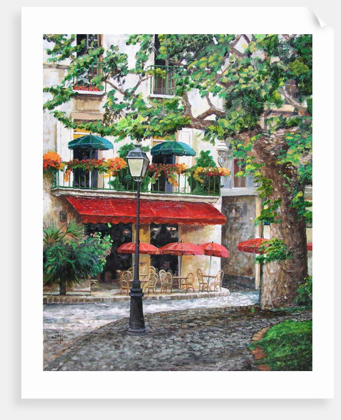 Cafe Beauclaire, Provence, 2004 by Trevor Neal