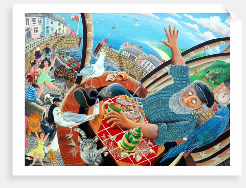 Captain Cat blindly sees the village life go by, 2005 by Tony Todd