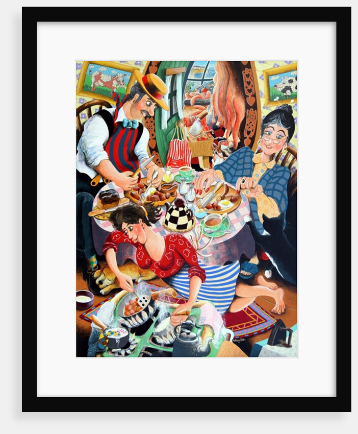 Mr. Beynon the butcher his wife Mrs Beynon and Lilly the treasure, 2005 by Tony Todd