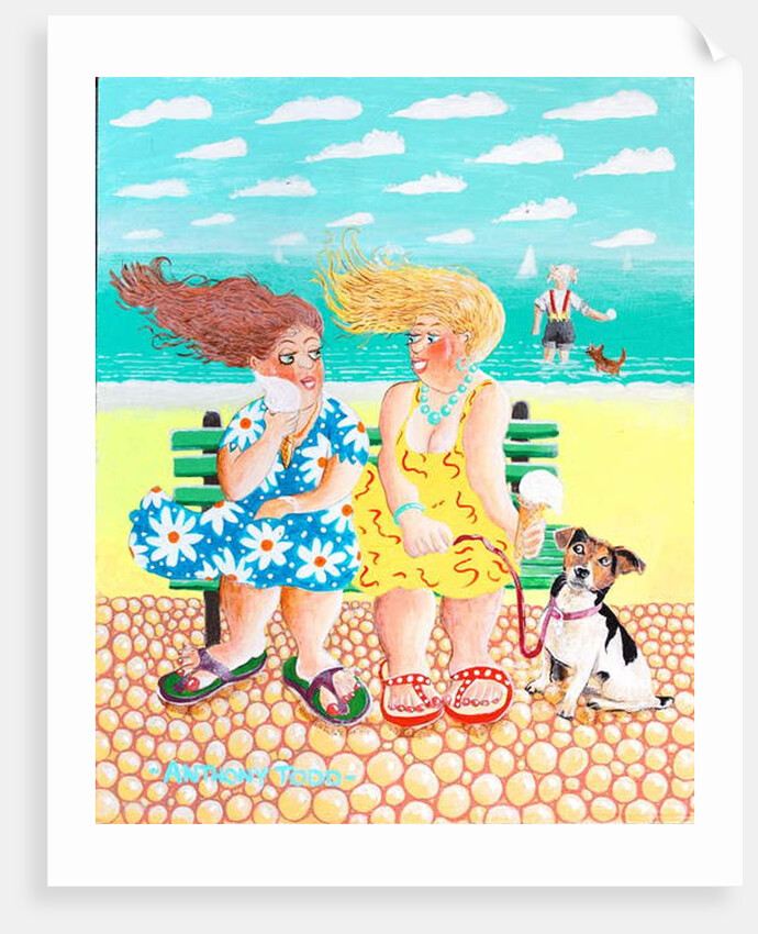 Uncle Albert paddles while Brenda and Amanda chat about Troy the dishy assistant who works in the Regal Coffee Shop by Tony Todd