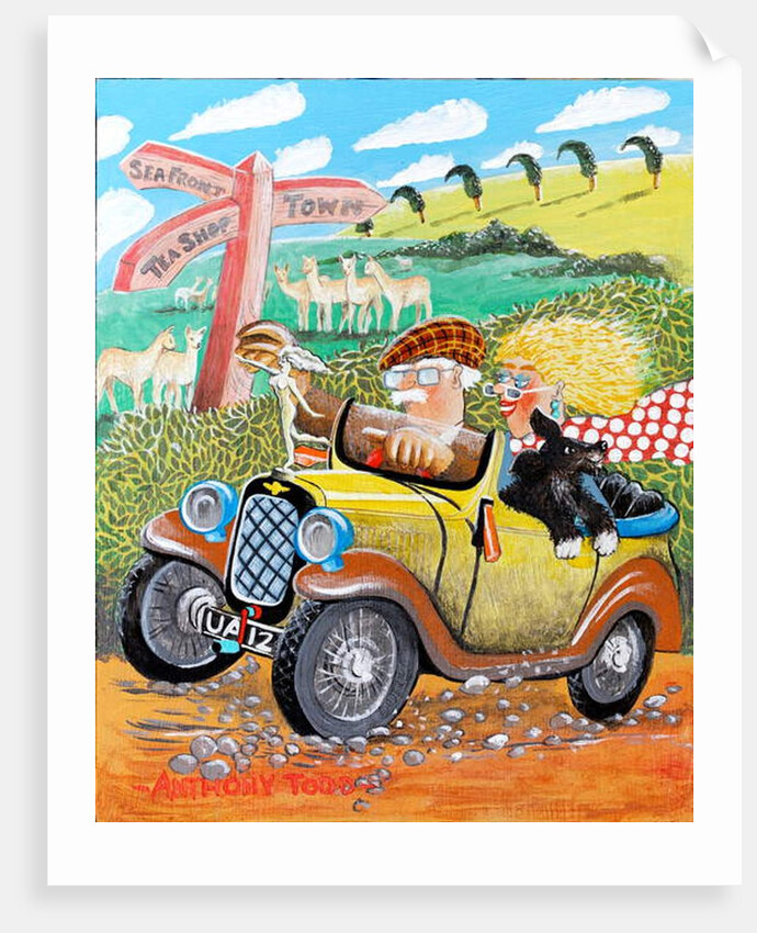 Brenda and Uncle Albert speed along to 'The Posh Tea Shop' for cream teas by Tony Todd