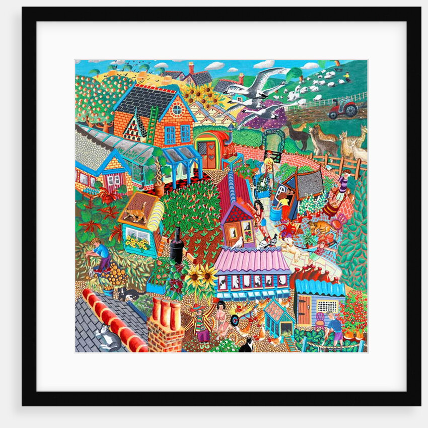 Birds over the Allotments by Tony Todd