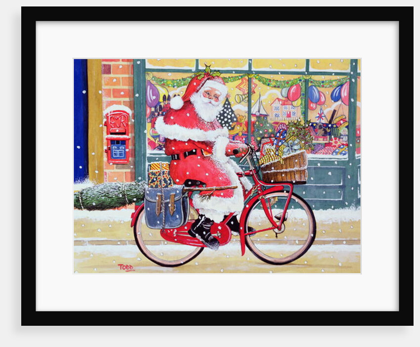 Father Christmas on a Bicycle by Tony Todd