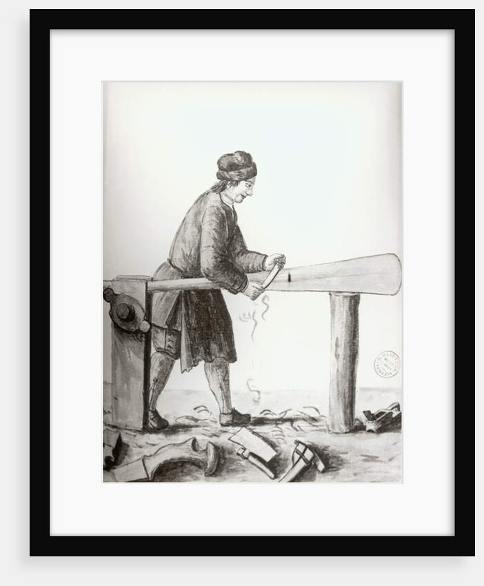 An Oar-Maker from the Venetian Arsenal by Jan van Grevenbroeck