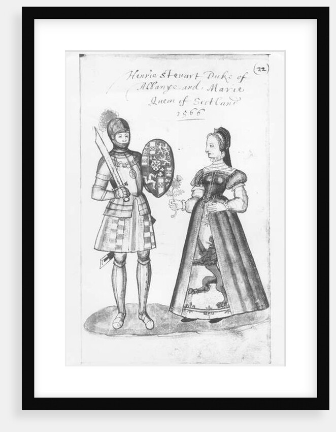 Henry Stewart the Duke of Albany and Mary Queen of Scots by English School