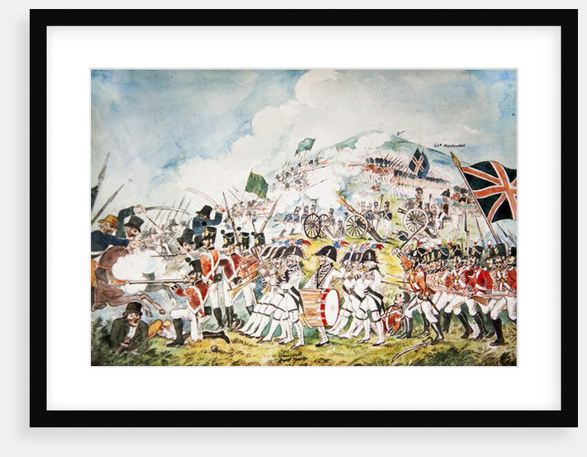 The Queen's Own Royal Dublin Militia going into action at the Battle of Vinegar Hill, Wexford, 1798 by William II Sadler