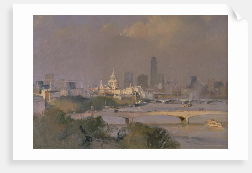 Sultry Afternoon in August, King's Reach, 1988 by Trevor Chamberlain