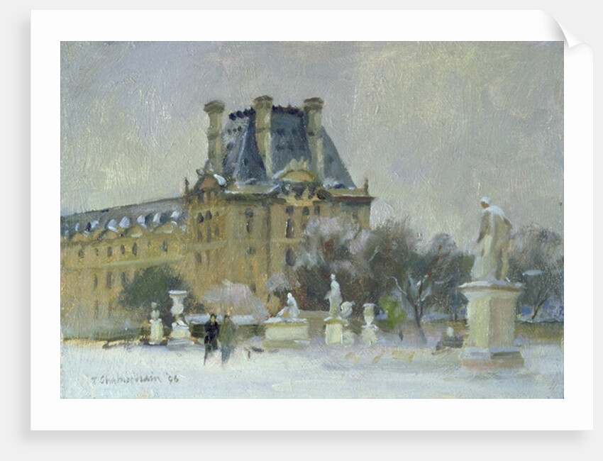 Snow in the Tuilleries, Paris, 1996 by Trevor Chamberlain