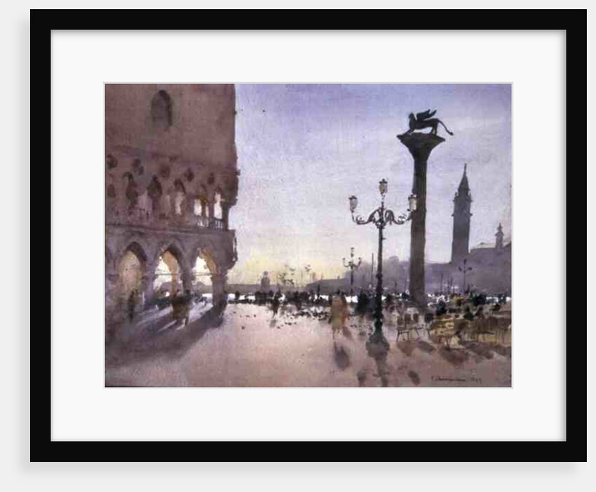 Early Morning, Piazzetta, Venice, 1989 by Trevor Chamberlain