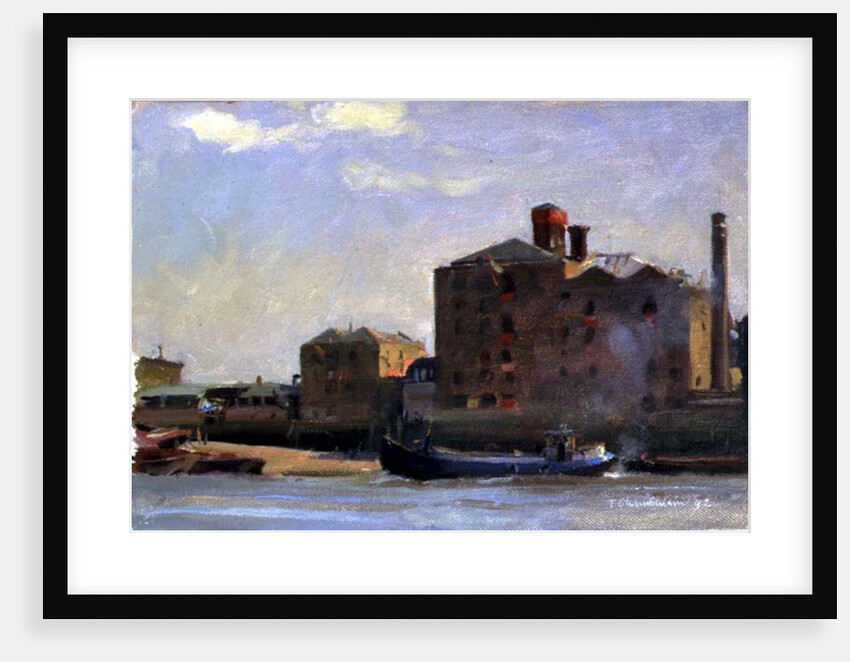 Against the Tide, Rotherhithe, 1992 by Trevor Chamberlain