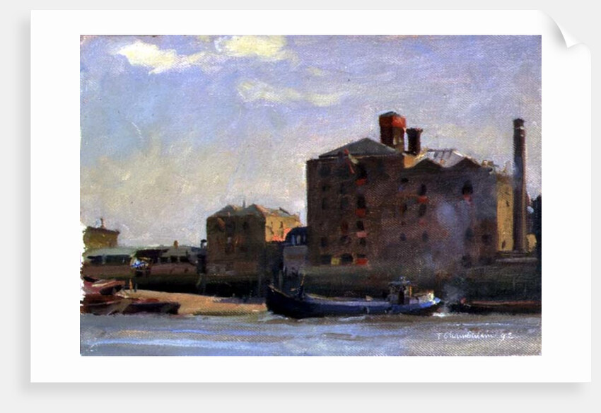 Against the Tide, Rotherhithe, 1992 by Trevor Chamberlain