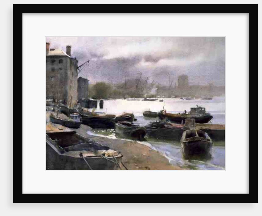 A Cluster of Lighters, River Thames, 1993 by Trevor Chamberlain