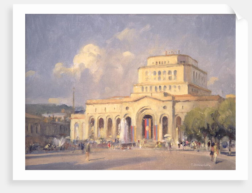 Evening, Republic Square, Yerevan by Trevor Chamberlain