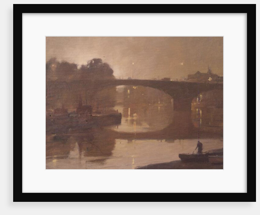Night, Kew Bridge, 1989 by Trevor Chamberlain