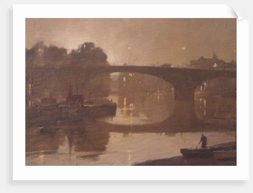 Night, Kew Bridge, 1989 by Trevor Chamberlain