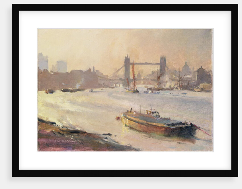 Autumn afternoon, Pool of London, 1991 by Trevor Chamberlain