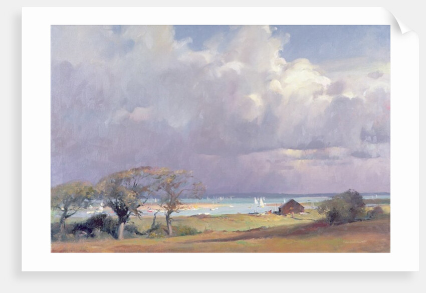 Threatening storm in the Solent, 1989 by Trevor Chamberlain