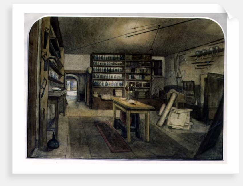 Faraday's Electro-magnetic Laboratory, 1852 by Harriet Jane Moore