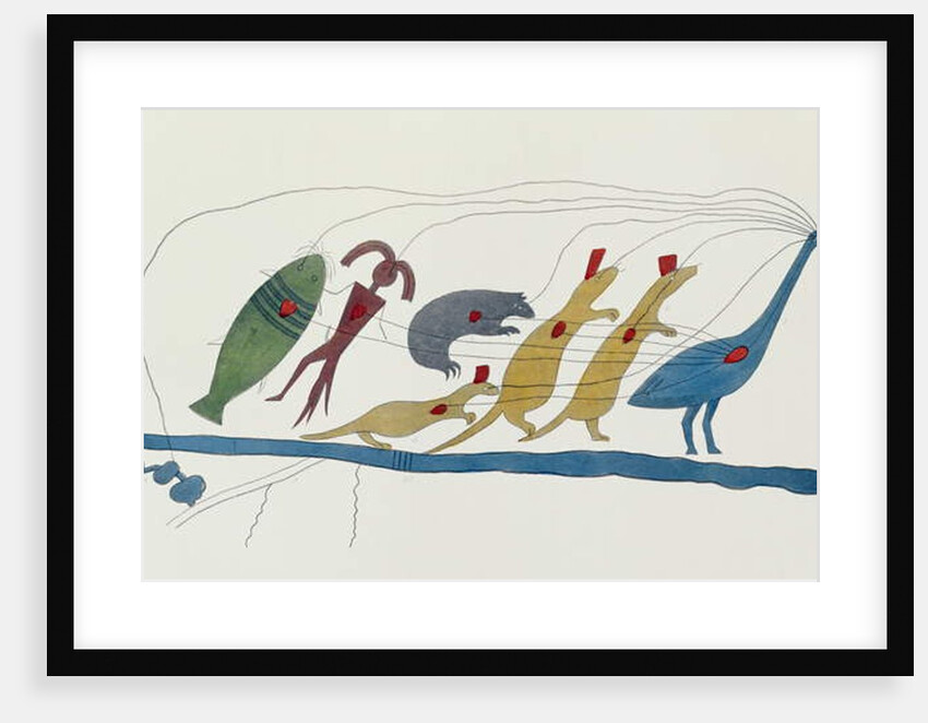 Symbolic Petition of Chippewa Chiefs presented at Washington, 28th January 1849 headed by Oshcabawis of Monomonecan, Wisconsin by Captain Seth Eastman