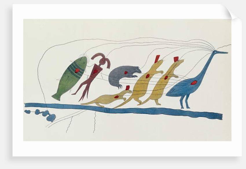 Symbolic Petition of Chippewa Chiefs presented at Washington, 28th January 1849 headed by Oshcabawis of Monomonecan, Wisconsin by Captain Seth Eastman