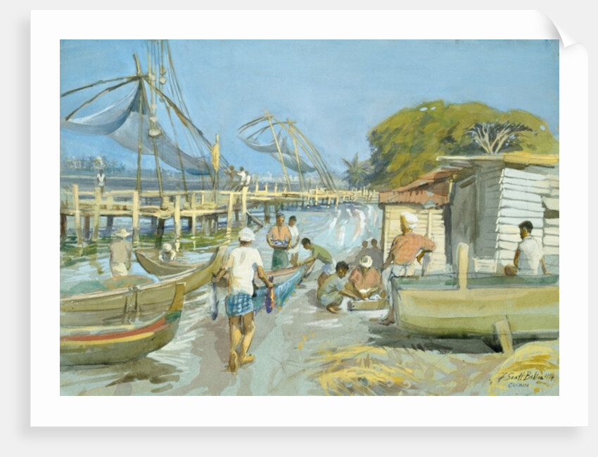 Fishing Nets near Cochin, 1994 by Tim Scott Bolton